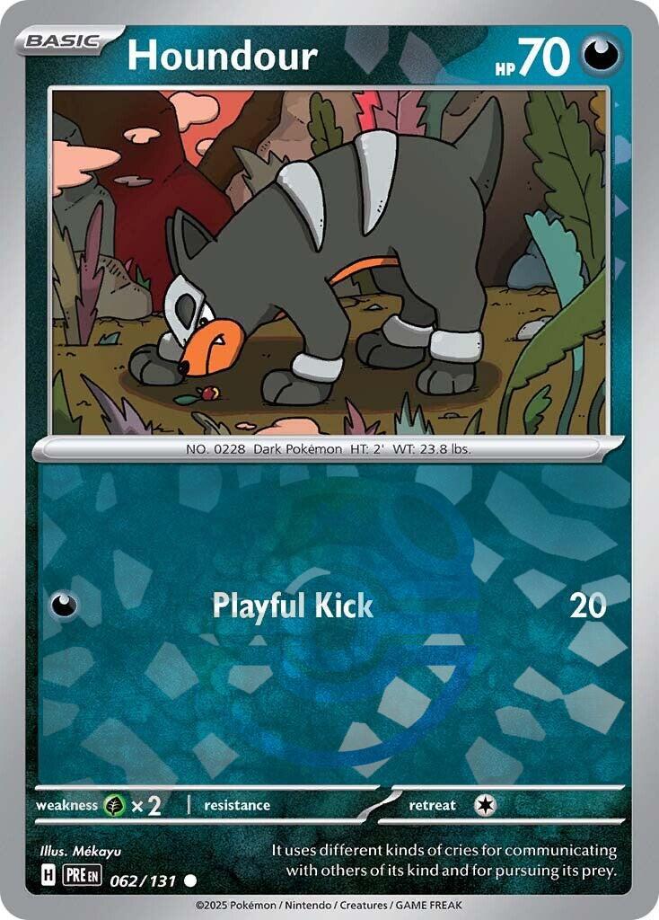 Houndour (062/131) (Master Ball Pattern) [Scarlet & Violet: Prismatic Evolutions] | Deep Dive Games St. Marys