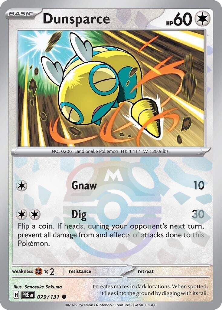 Dunsparce (079/131) (Master Ball Pattern) [Scarlet & Violet: Prismatic Evolutions] | Deep Dive Games St. Marys