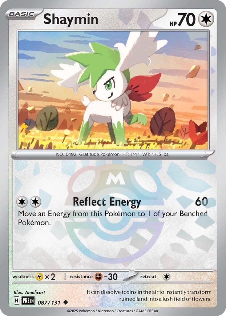 Shaymin (087/131) (Master Ball Pattern) [Scarlet & Violet: Prismatic Evolutions] | Deep Dive Games St. Marys