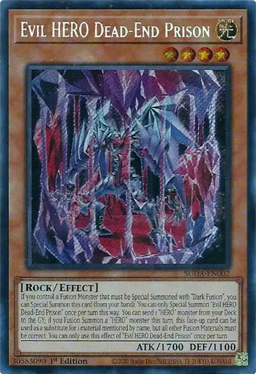 Evil HERO Dead-End Prison [SUDA-EN002] Secret Rare | Deep Dive Games St. Marys