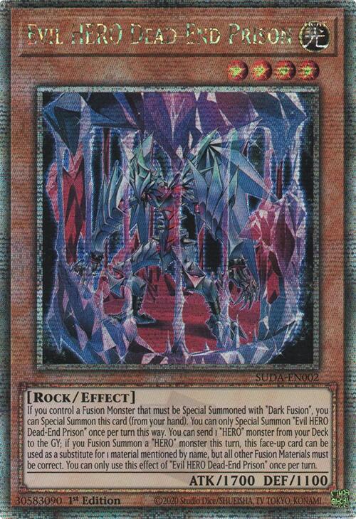 Evil HERO Dead-End Prison (Quarter Century Secret Rare) [SUDA-EN002] Quarter Century Secret Rare | Deep Dive Games St. Marys