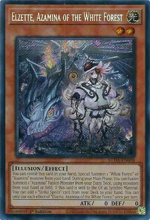Elzette, Azamina of the White Forest [SUDA-EN008] Secret Rare | Deep Dive Games St. Marys
