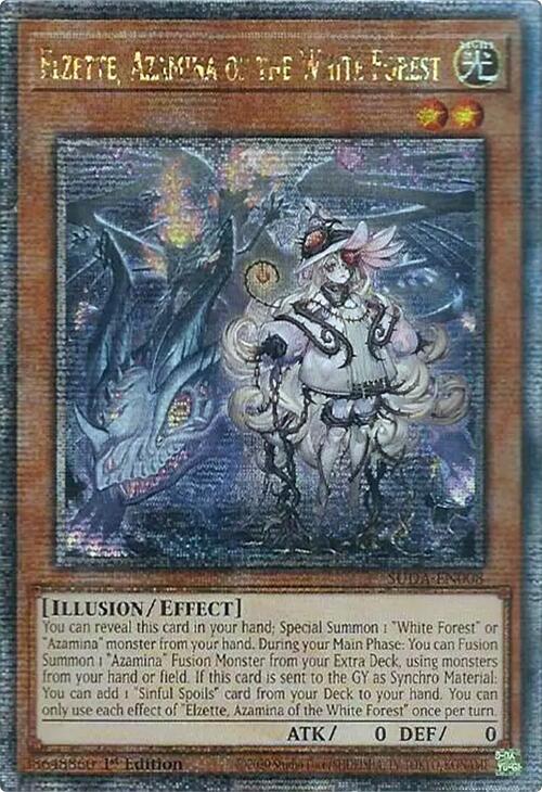 Elzette, Azamina of the White Forest (Quarter Century Secret Rare) [SUDA-EN008] Quarter Century Secret Rare | Deep Dive Games St. Marys