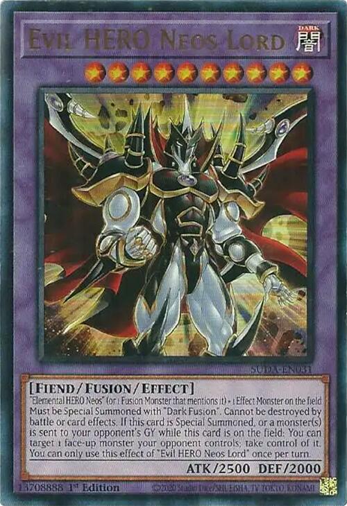 Evil HERO Neos Lord [SUDA-EN031] Ultra Rare | Deep Dive Games St. Marys