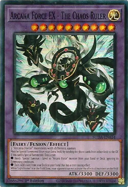 Arcana Force EX - The Chaos Ruler [SUDA-EN034] Super Rare | Deep Dive Games St. Marys