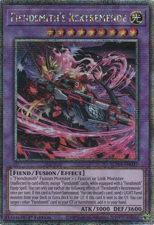 Fiendsmith's Rextremende (Quarter Century Secret Rare) [SUDA-EN037] Quarter Century Secret Rare | Deep Dive Games St. Marys
