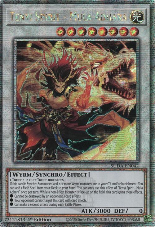 Tenyi Spirit - Mula Adhara (Quarter Century Secret Rare) [SUDA-EN042] Quarter Century Secret Rare | Deep Dive Games St. Marys