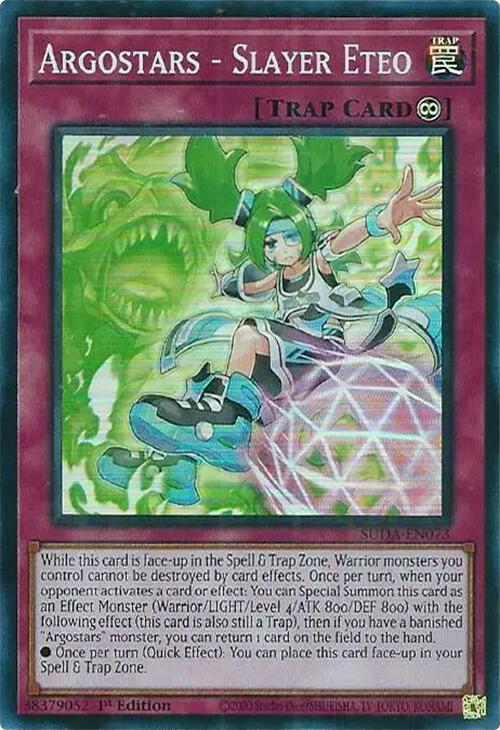 Argostars - Slayer Eteo [SUDA-EN073] Super Rare | Deep Dive Games St. Marys