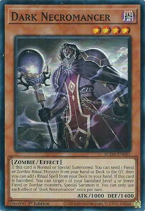 Dark Necromancer [SUDA-EN081] Super Rare | Deep Dive Games St. Marys