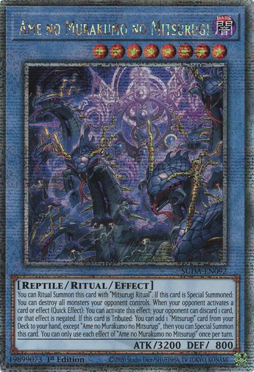 Ame no Murakumo no Mitsurugi (Quarter Century Secret Rare) [SUDA-EN092] Quarter Century Secret Rare | Deep Dive Games St. Marys