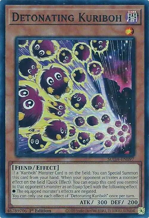 Detonating Kuriboh [SUDA-EN097] Super Rare | Deep Dive Games St. Marys