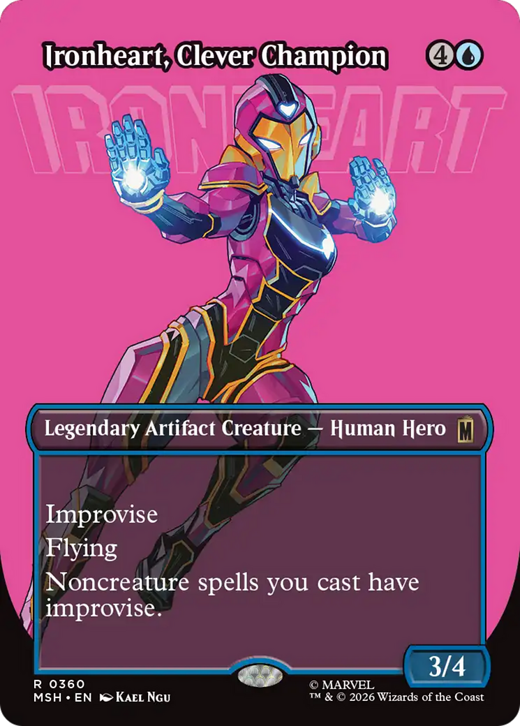 Ironheart, Clever Champion (Borderless) [Marvel Super Heroes] | Deep Dive Games St. Marys