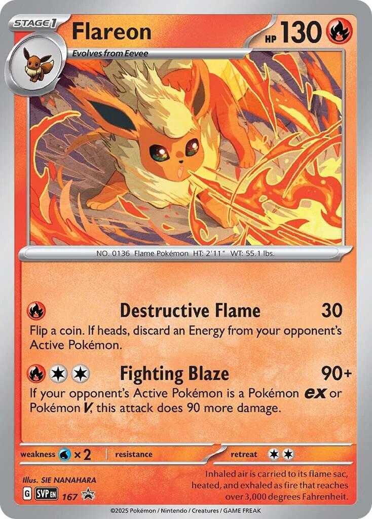 Flareon (SVP167) [Scarlet & Violet: Black Star Promos] | Deep Dive Games St. Marys