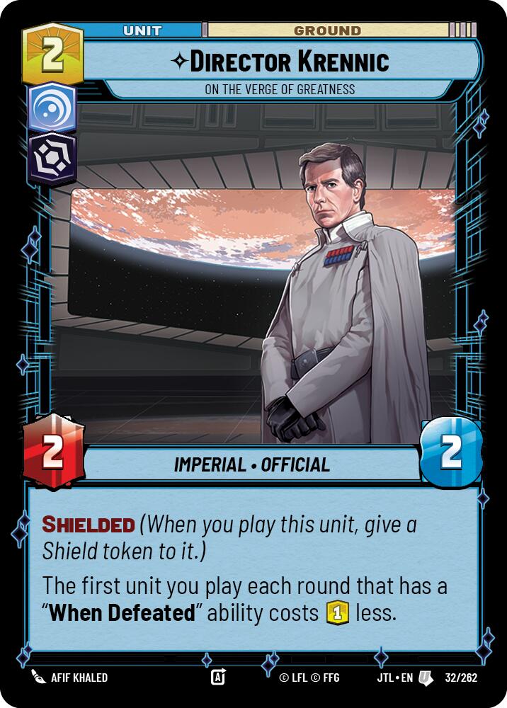 Director Krennic - On the Verge of Greatness (32/262) (32/262) [Jump to Lightspeed] | Deep Dive Games St. Marys