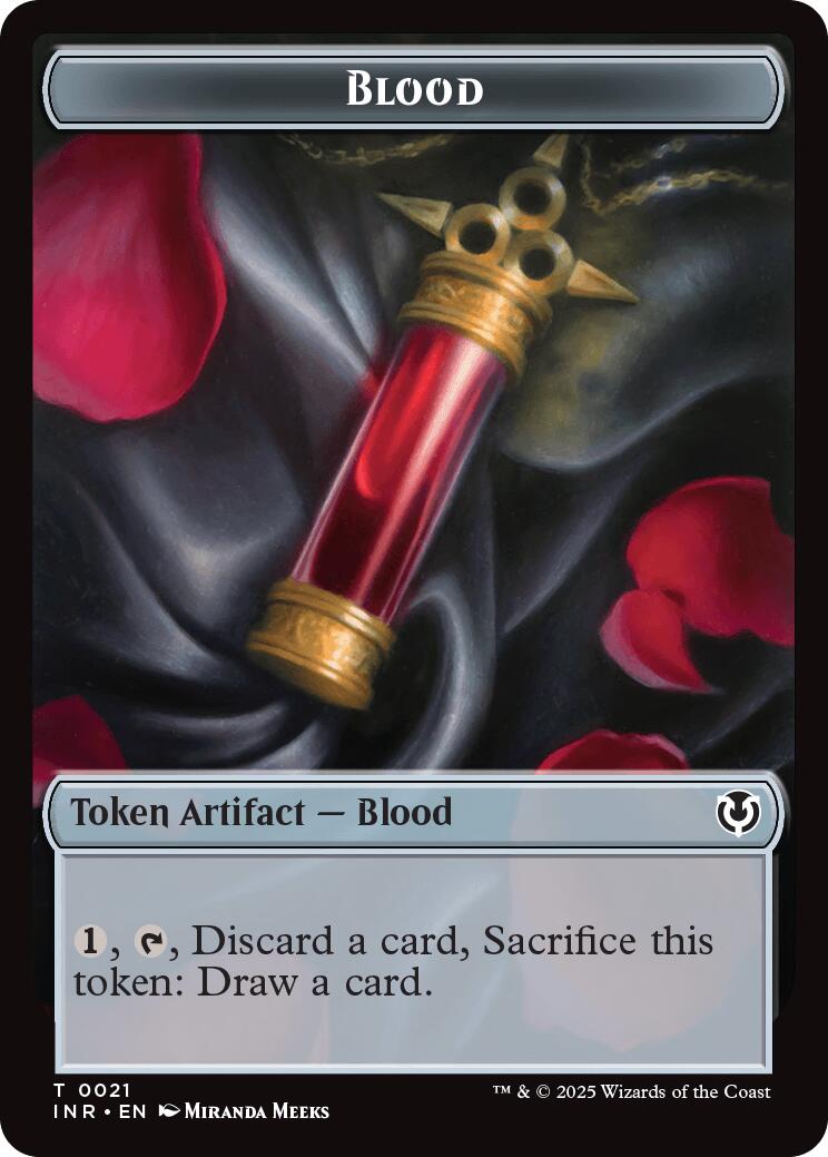 Blood // Vampire (0007) Double-Sided Token [Innistrad Remastered Tokens] | Deep Dive Games St. Marys