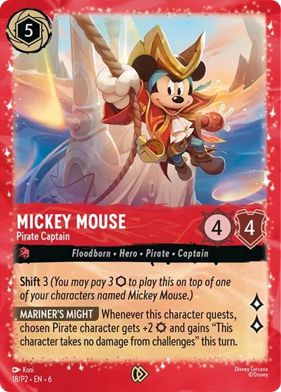 Mickey Mouse - Pirate Captain (18) [Promo Cards] | Deep Dive Games St. Marys