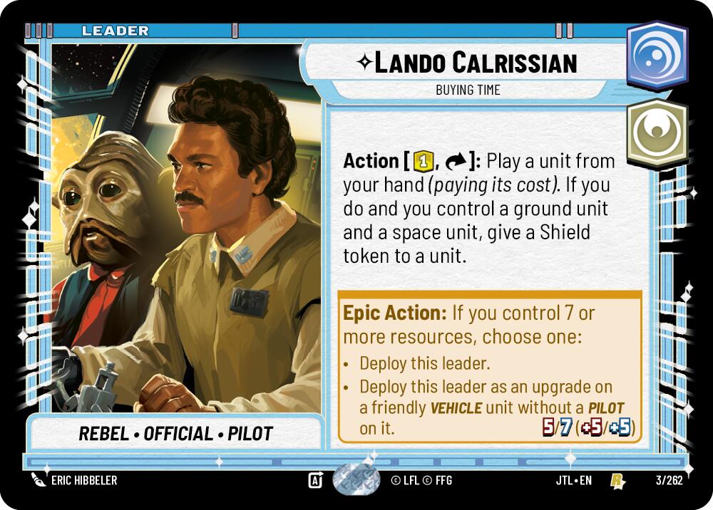 Lando Calrissian - Buying Time (003/262) (003/257) [Jump to Lightspeed] | Deep Dive Games St. Marys