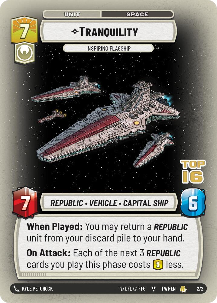 Tranquility - Inspiring Flagship (2/2) (Top 16) (2/2) [Store Showdown Promos] | Deep Dive Games St. Marys