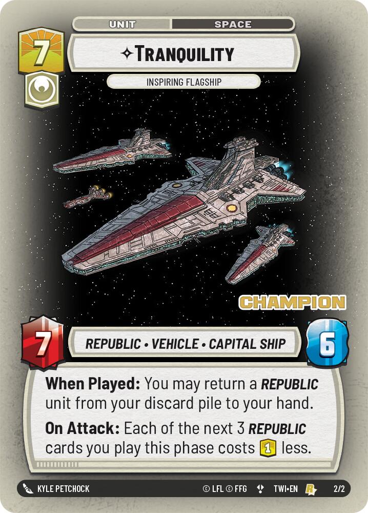 Tranquility - Inspiring Flagship (2/2) (Champion) (2/2) [Store Showdown Promos] | Deep Dive Games St. Marys