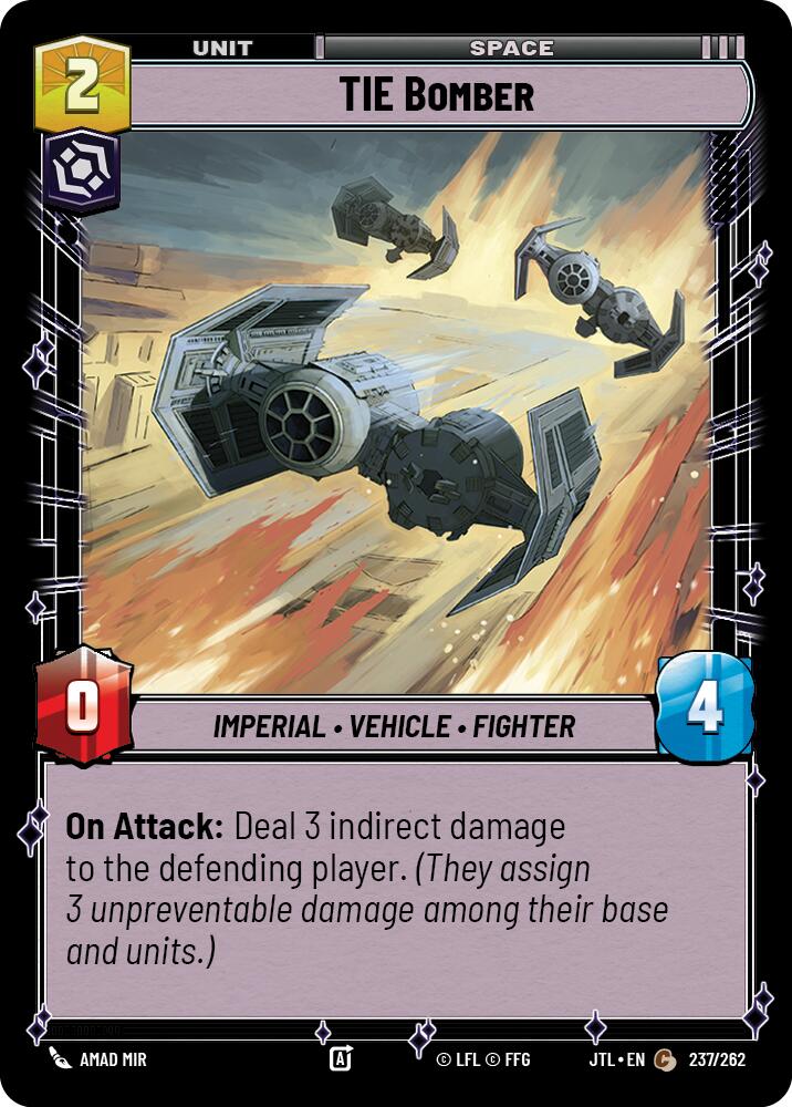 TIE Bomber (237/262) (237/257) [Jump to Lightspeed] | Deep Dive Games St. Marys