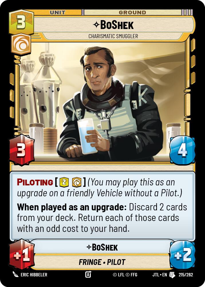 BoShek - Charismatic Smuggler (215/262) (215/257) [Jump to Lightspeed] | Deep Dive Games St. Marys