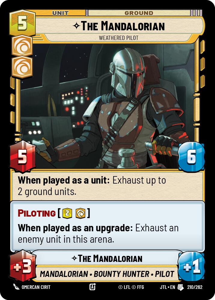 The Mandalorian - Weathered Pilot (210/262) (210/257) [Jump to Lightspeed] | Deep Dive Games St. Marys