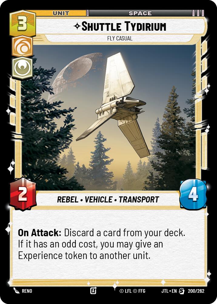 Shuttle Tydirium - Fly Casual (200/262) (200/257) [Jump to Lightspeed] | Deep Dive Games St. Marys