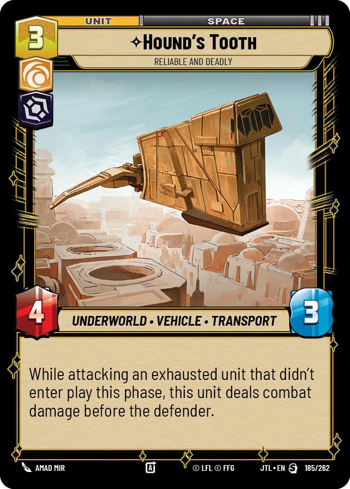 Hound's Tooth - Reliable and Deadly (185/262) (185/257) [Jump to Lightspeed] | Deep Dive Games St. Marys