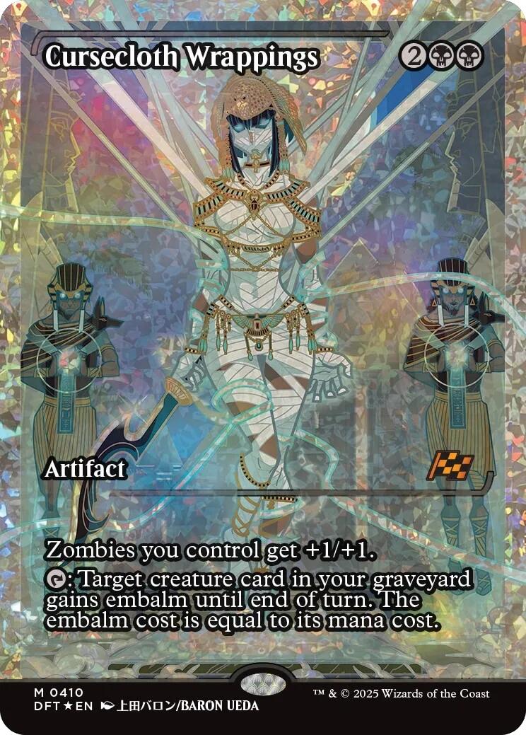 Cursecloth Wrappings (Showcase Fracture Foil) (Japanese) [Aetherdrift] | Deep Dive Games St. Marys