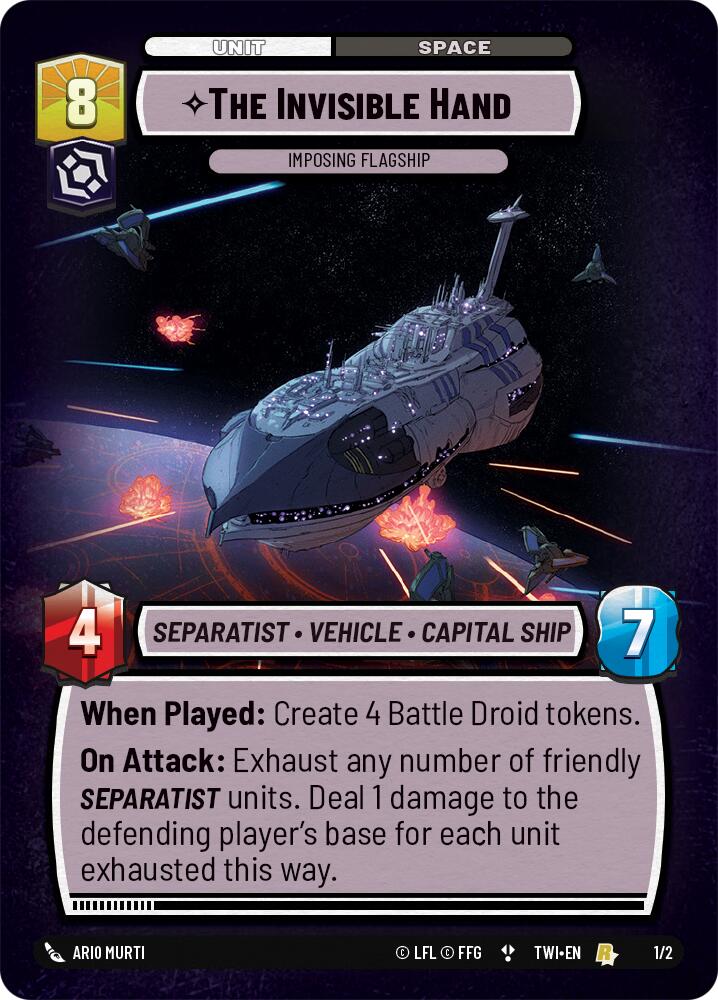 The Invisible Hand - Imposing Flagship (1/2) (Store Showdown) (1/2) [Twilight of the Republic Promos] | Deep Dive Games St. Marys