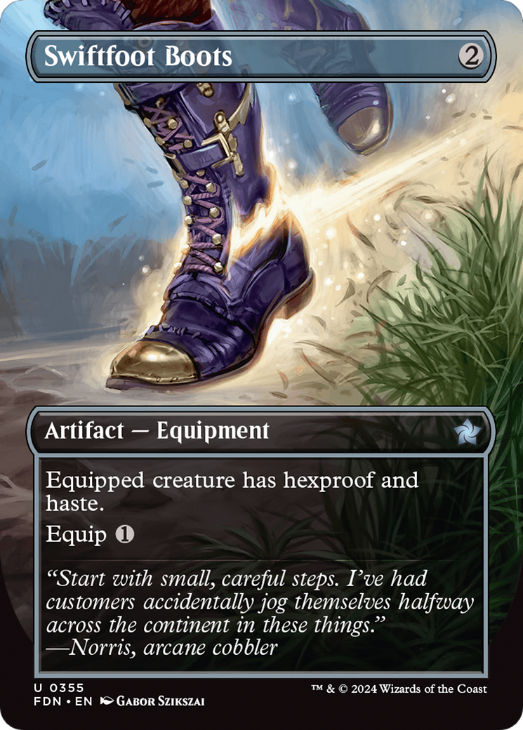 Swiftfoot Boots (Borderless) [Foundations] | Deep Dive Games St. Marys