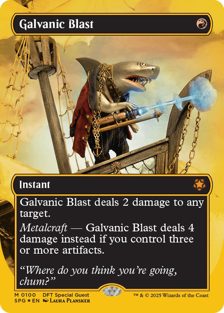 Galvanic Blast (Borderless) (First-Place Foil) [Aetherdrift Special Guests] | Deep Dive Games St. Marys