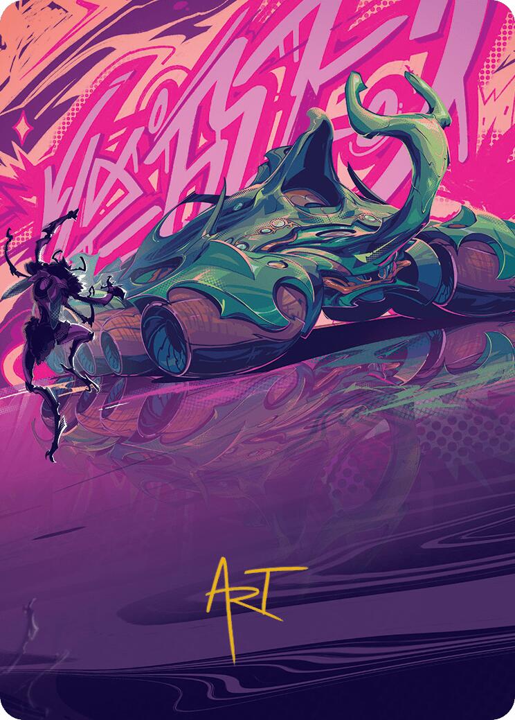 Earthrumbler Art Card (Gold-Stamped Signature) [Aetherdrift Art Series] | Deep Dive Games St. Marys