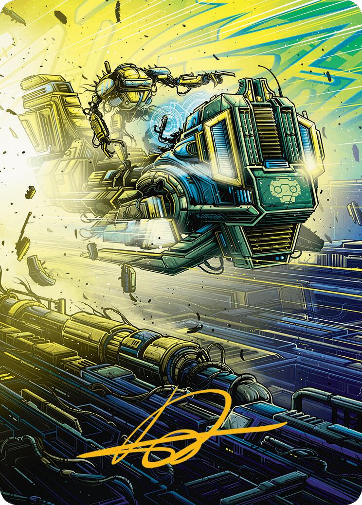Guidelight Pathmaker Art Card (Gold-Stamped Signature) [Aetherdrift Art Series] | Deep Dive Games St. Marys
