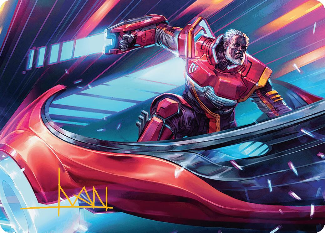 Kolodin, Triumph Caster Art Card (Gold-Stamped Signature) [Aetherdrift Art Series] | Deep Dive Games St. Marys