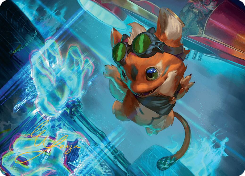 Loot, the Pathfinder Art Card (Gold-Stamped Signature) [Aetherdrift Art Series] | Deep Dive Games St. Marys