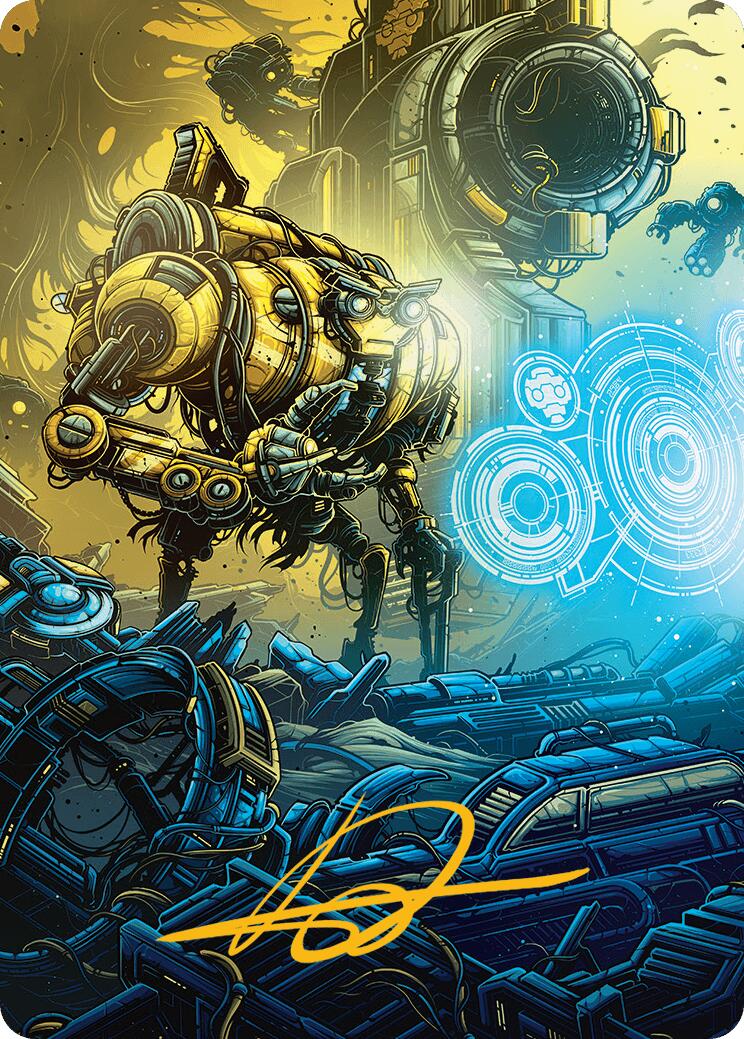 Mendicant Core, Guidelight Art Card (1/54) (Gold-Stamped Signature) [Aetherdrift Art Series] | Deep Dive Games St. Marys