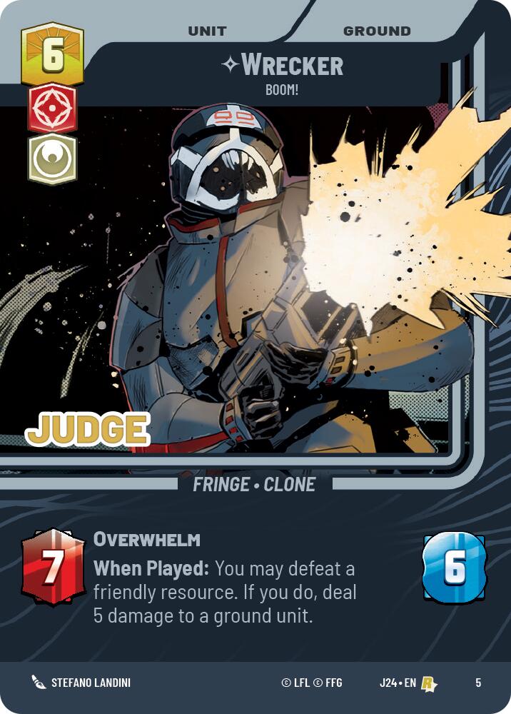 Wrecker - Boom! (5) (5) [Judge Promos] | Deep Dive Games St. Marys