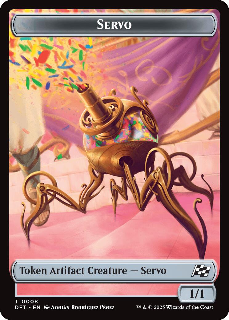 Servo // Thopter (0009) Double-Sided Token [Aetherdrift Tokens] | Deep Dive Games St. Marys