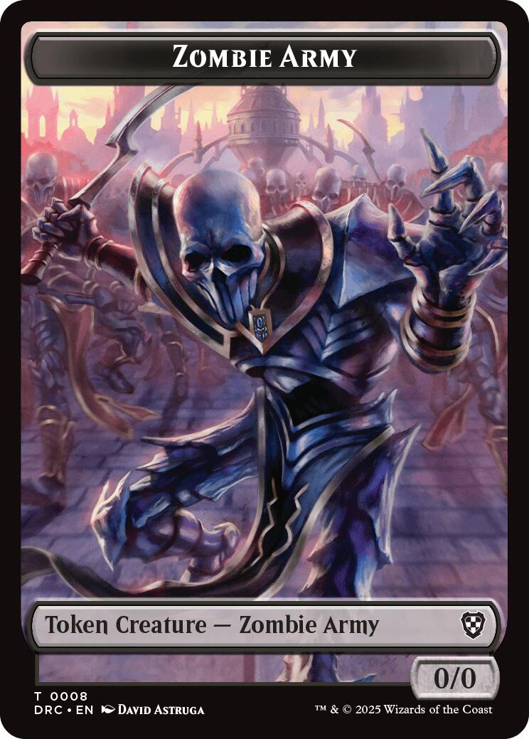 Zombie Army // Zombie Warrior Double-Sided Token [Aetherdrift Tokens] | Deep Dive Games St. Marys