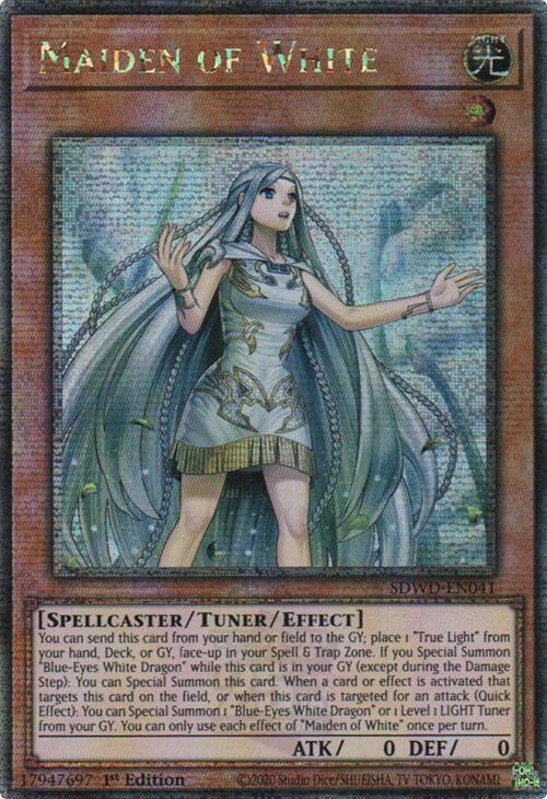 Maiden of White (Quarter Century Secret Rare) [SDWD-EN041] Quarter Century Secret Rare | Deep Dive Games St. Marys
