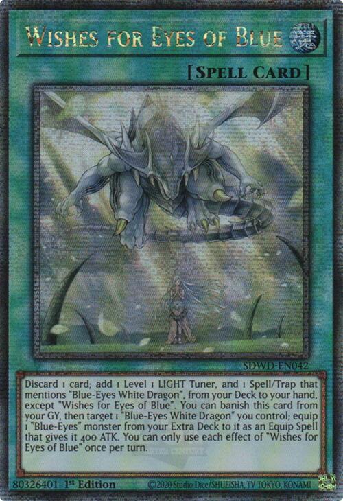 Wishes for Eyes of Blue (Quarter Century Secret Rare) [SDWD-EN042] Quarter Century Secret Rare | Deep Dive Games St. Marys