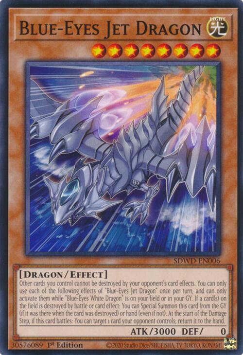 Blue-Eyes Jet Dragon [SDWD-EN006] Common | Deep Dive Games St. Marys
