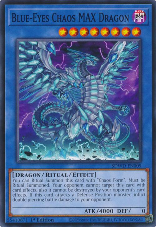 Blue-Eyes Chaos MAX Dragon [SDWD-EN009] Common | Deep Dive Games St. Marys