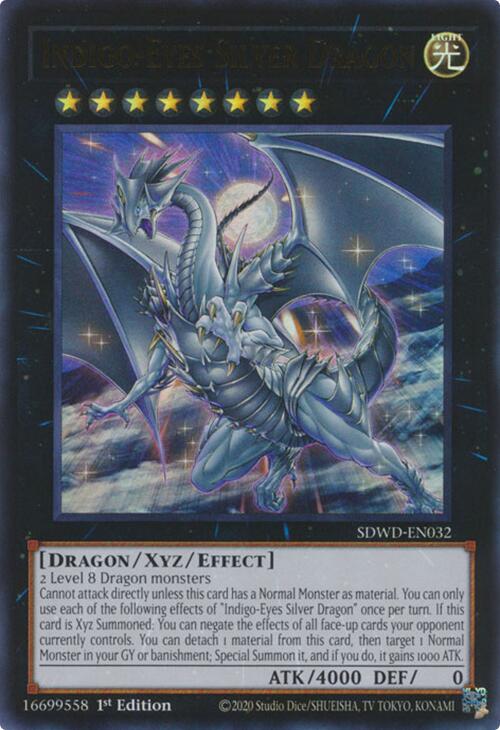 Indigo-Eyes Silver Dragon [SDWD-EN032] Ultra Rare | Deep Dive Games St. Marys