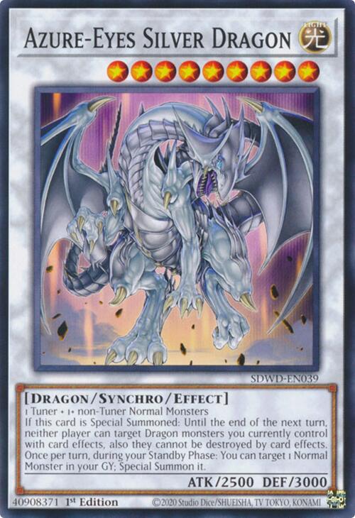 Azure-Eyes Silver Dragon [SDWD-EN039] Common | Deep Dive Games St. Marys
