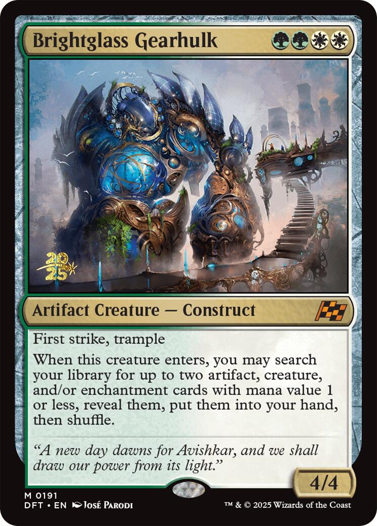 Brightglass Gearhulk [Aetherdrift Prerelease Promos] | Deep Dive Games St. Marys