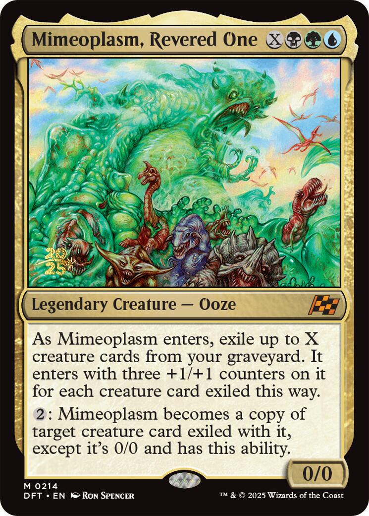 Mimeoplasm, Revered One [Aetherdrift Prerelease Promos] | Deep Dive Games St. Marys