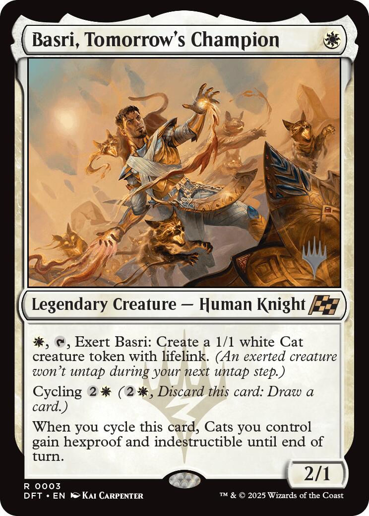 Basri, Tomorrow's Champion (Promo Pack) [Aetherdrift Promos] | Deep Dive Games St. Marys