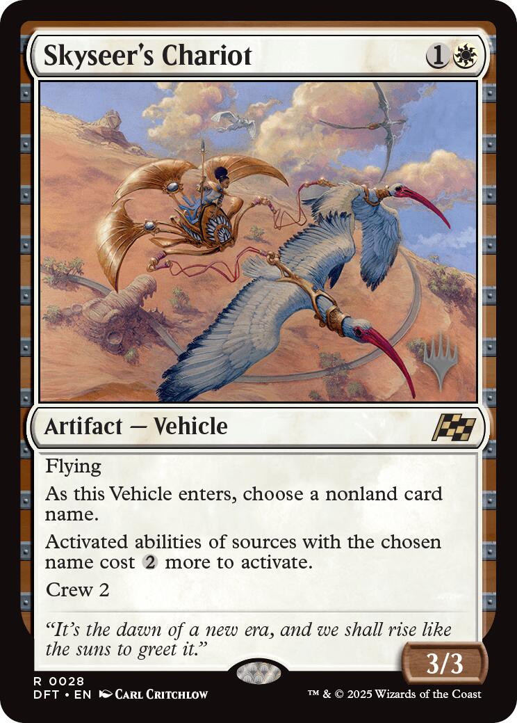 Skyseer's Chariot (Promo Pack) [Aetherdrift Promos] | Deep Dive Games St. Marys